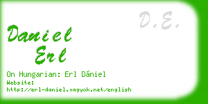 daniel erl business card
